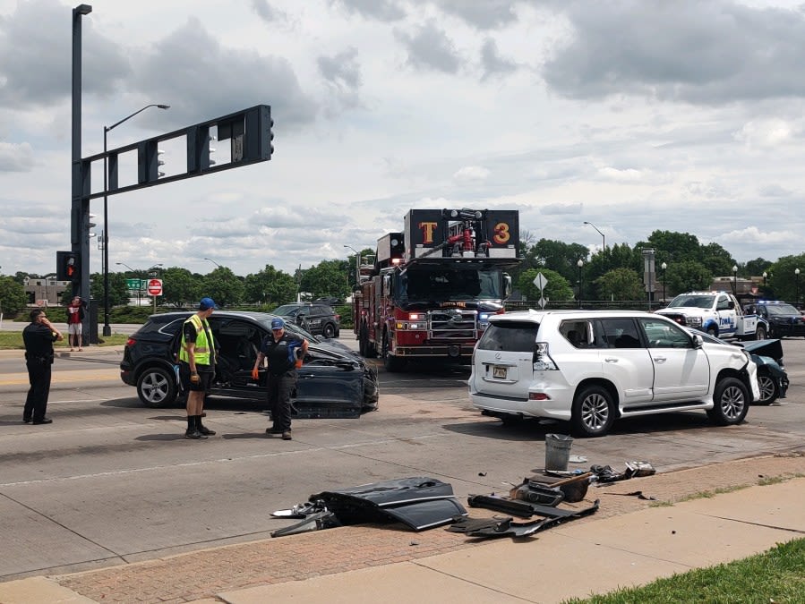 Road rage incident leaves 3 injured in east Wichita crash
