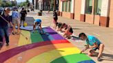 'Rise above:' LGBTQ+ community rallies to repair vandalized Pride flag in downtown Redding