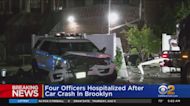 NYPD cars collide in Brooklyn