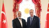 Erdogan meets Hamas leader in Turkey, discusses efforts for regional peace