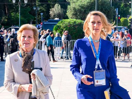 Tatiana Blatnik reaparece tras su divorcio con su exsuegra Ana María de Grecia en la Ceremonia de la Llama Olímpica