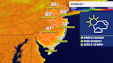 Pleasant conditions continue Sunday in New Jersey; storms move in on Memorial Day