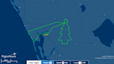Florida pilot flies in Christmas tree pattern on Christmas Eve