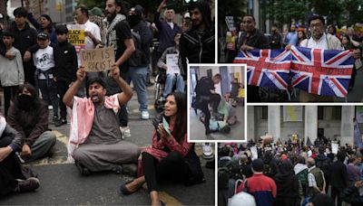 Race row erupts as protesters accuse Manchester police of ‘racism’ after teenager kicked in head by officer