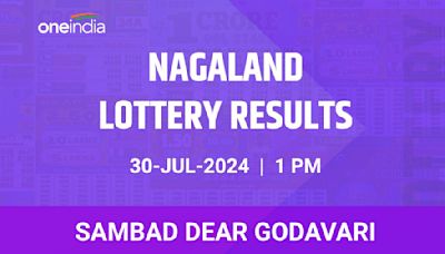 Nagaland Sambad Lottery Dear Godavari Tuesday Winners July 30 1PM - Check Results