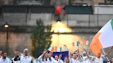 Team Ireland take to the River Seine as Shane Lowry and Sarah Lavin fly the flag at Olympic opening ceremony