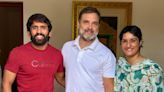 Haryana Poll Dangal: Vinesh Phogat & Bajrang Punia Meet Rahul Gandhi, Joining Congress On The Cards?