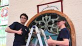 A window on the past: LCTI carpentry students help a Slatington church restore an old stained glass treasure