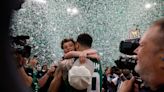 What Jayson Tatum’s son, Deuce, told him amid Celtics victory celebration