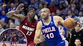 Nicolas Batum plays hero for 76ers with unreal block in play-in win over Heat