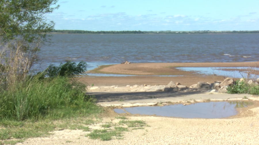 Cheney Lake levels low ahead of holiday weekend