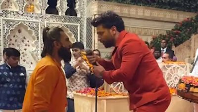 Ranveer Singh and Rahul Vaidya set stage on fire during Anant Ambani-Radhika Merchant’s haldi ceremony. Watch