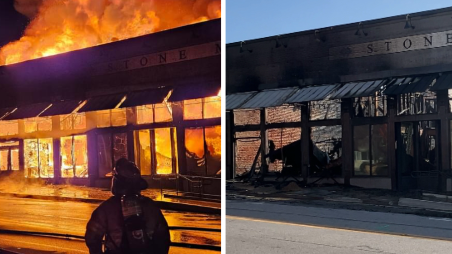 Massive fire destroys Stone Martin Builders’ Headquarters in downtown Opelika