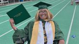 Portsmouth woman walks across NSU graduation stage after being in a coma