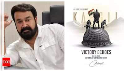 Mohanlal honors bravehearts on Kargil Vijay Diwas; Says, "Twenty-five years of triumph!" | Malayalam Movie News - Times of India