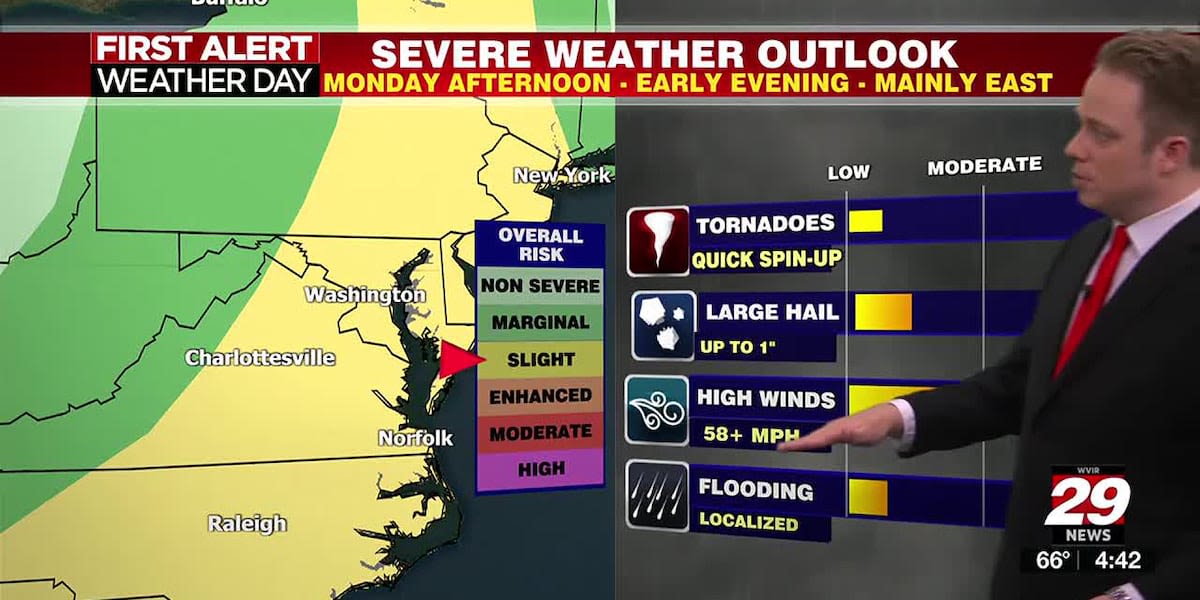 First Alert Weather Day Monday Update