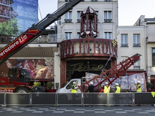 Paris's Moulin Rouge gets new sails in time for Olympics