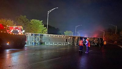 Tornado touches down on Montreal’s South Shore, uproots trees, overturns semi-trailer