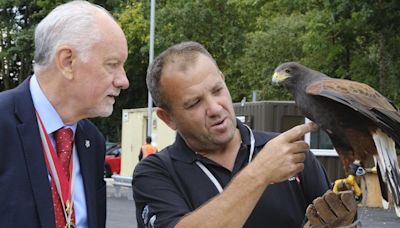 Hawk used to protect new waste transfer station