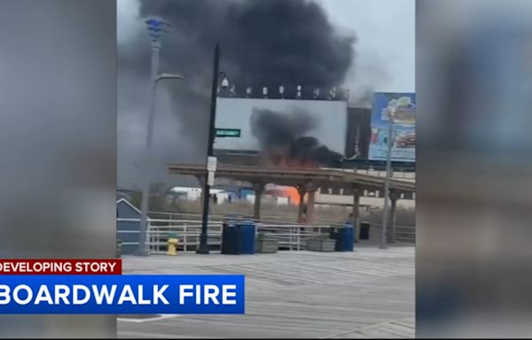 Man killed in fire that damaged part of Atlantic City, New Jersey boardwalk