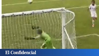 Las imágenes del hijo de Iker Casillas como portero en la cantera del Real Madrid: arrasan en Tiktok