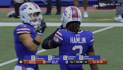 Damar Hamlin returns to the field after suffering cardiac arrest - KYMA