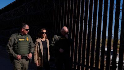 Kamala Harris visits southern border in Arizona for first time since 2021