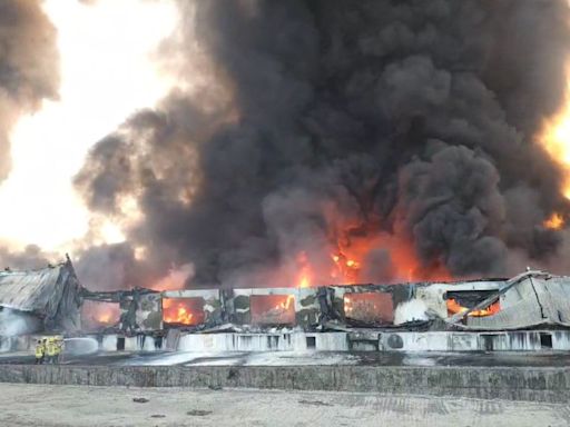 Massive Fire Rages Near Mumbai, Warehouse Burnt Down