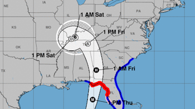 Hurricane Helene Tracker: When Helene is expected to hit Florida's Big Bend, future path