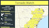 Possible tornado touched down south of Richmond County line. No injuries reported