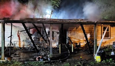 Whispering Meadows home destroyed in overnight fire