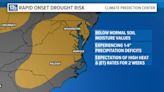 What is a 'rapid onset drought risk'?