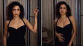 Sanya Malhotra In A Classic Black Halter Gown Sets Friday Night Fashion Goals Pretty Darn High