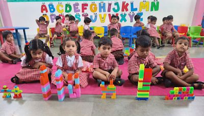 Mangaluru: St Theresa's School organizes block building activity for kindergarten students