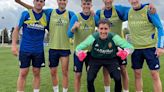 El buen ambiente colorea la previa del partido ante el Burgos