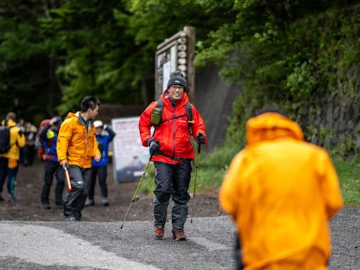 Crowd control at Japan's Mount Fuji as hiking season begins