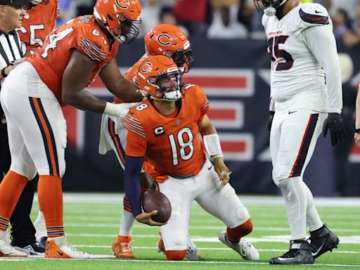 Chicago Bears QB Caleb Williams is ‘a little bruised up’ after 7-sack game in Week 2 loss