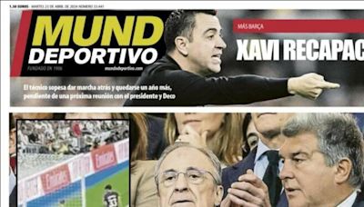 Laporta y Xavi Hernández, protagonistas de las portadas de hoy