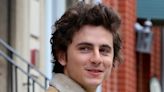 Timothee Chalamet channels a young Bob Dylan while filming biopic