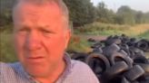 Farmer gets brilliant revenge on fly-tipper after pile of tyres dumped in field