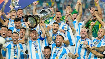 Argentina wins record 16th Copa America title, beats Colombia 1-0 after Messi gets hurt