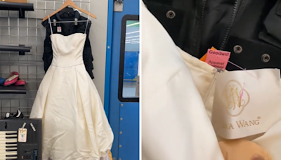 Woman finds Vera Wang wedding dress in thrift store—but there's one problem