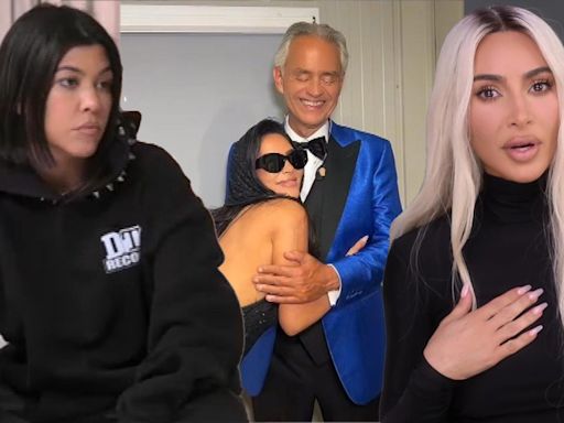 Kim Kardashian Pokes Fun at Her Viral Fight With Sister Kourtney Over Andrea Bocelli