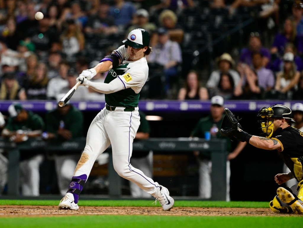 Rockies’ big night: Hunter Goodman blasts two homers, Michael Toglia hits a grand slam and Ryan McMahon steals home