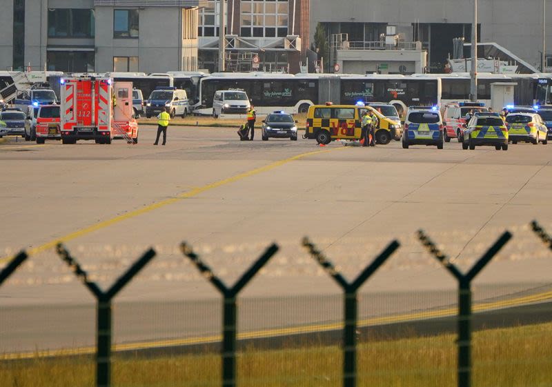 Frankfurt airport open again after climate activists block runway