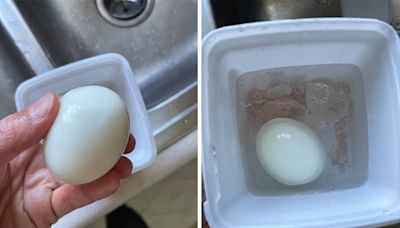 I Just Learned the Wildest Way to Peel an Egg Without Using My Fingers In 10 Seconds Flat