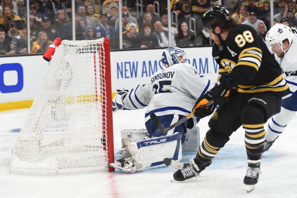 Bruins eliminate Maple Leafs on David Pastrnak’s goal in Game 7 OT thriller