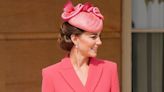 Duchess of Cambridge stuns in coral pink Emilia Wickstead to host Royal Garden Party