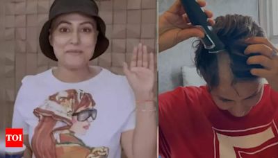 Hina Khan opens up about her mental health as she goes bald during her breast cancer treatment journey; says, “‘Normalise the hardest phase..” - Times of India