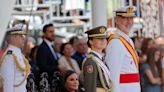 La princesa Leonor entrega junto a los Reyes los despachos de la Armada en Marín antes de ingresar en la Escuela Naval